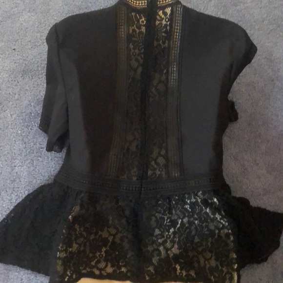 Zara woman lace black shirt - Picture 3 of 3